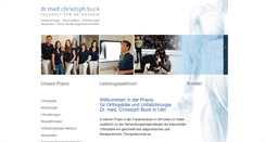 Desktop Screenshot of orthopaedie-ulm.de